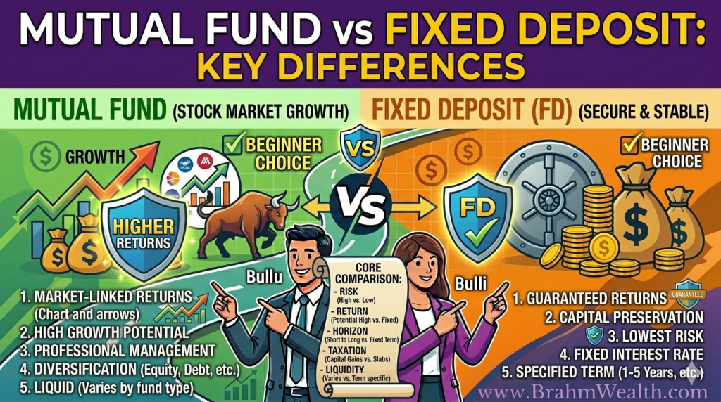 Mutual Fund vs Fixed Deposit: Key Differences